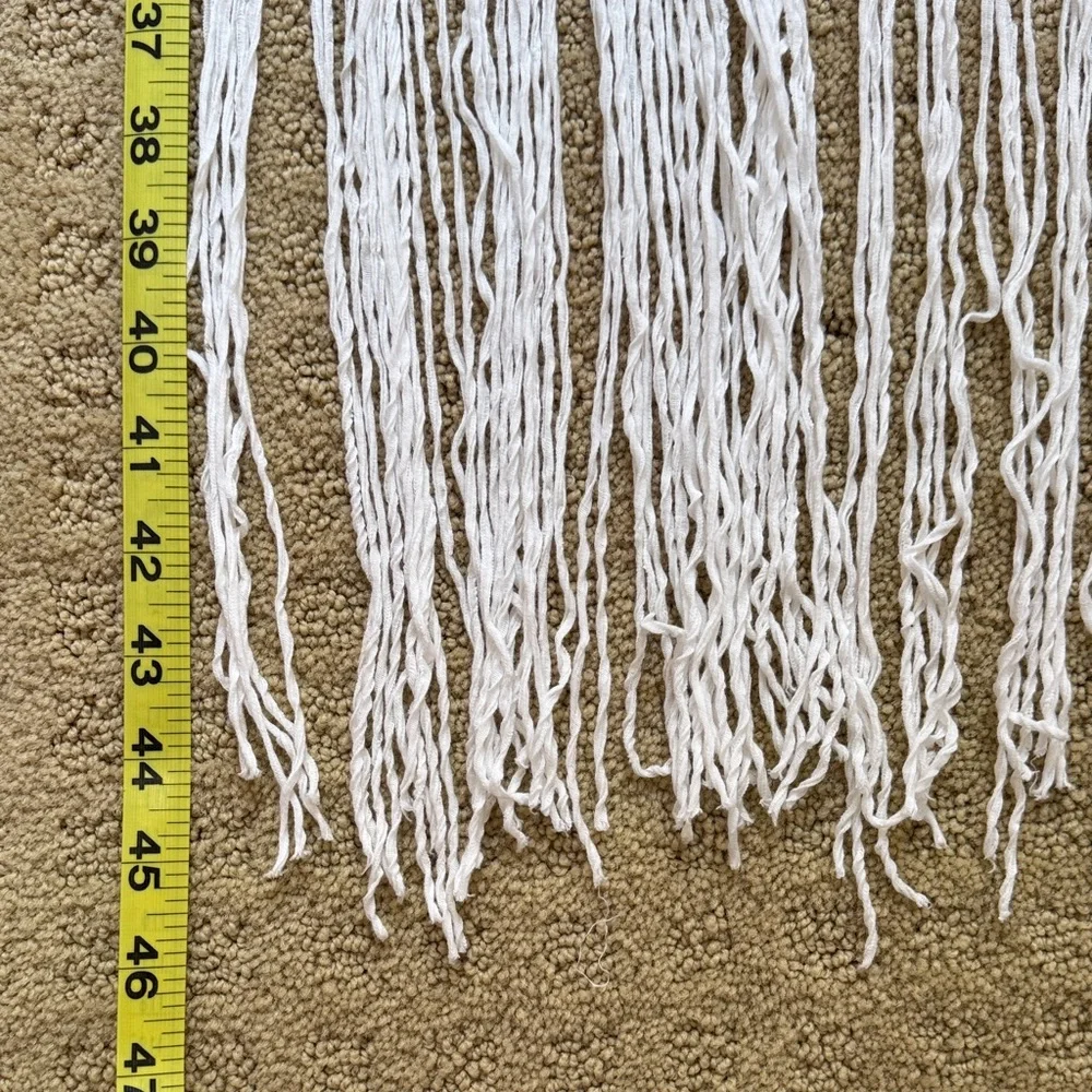 Abercrombie & Fitch Lined Crochet Fringe Mini Dress - Picture 8 of 12